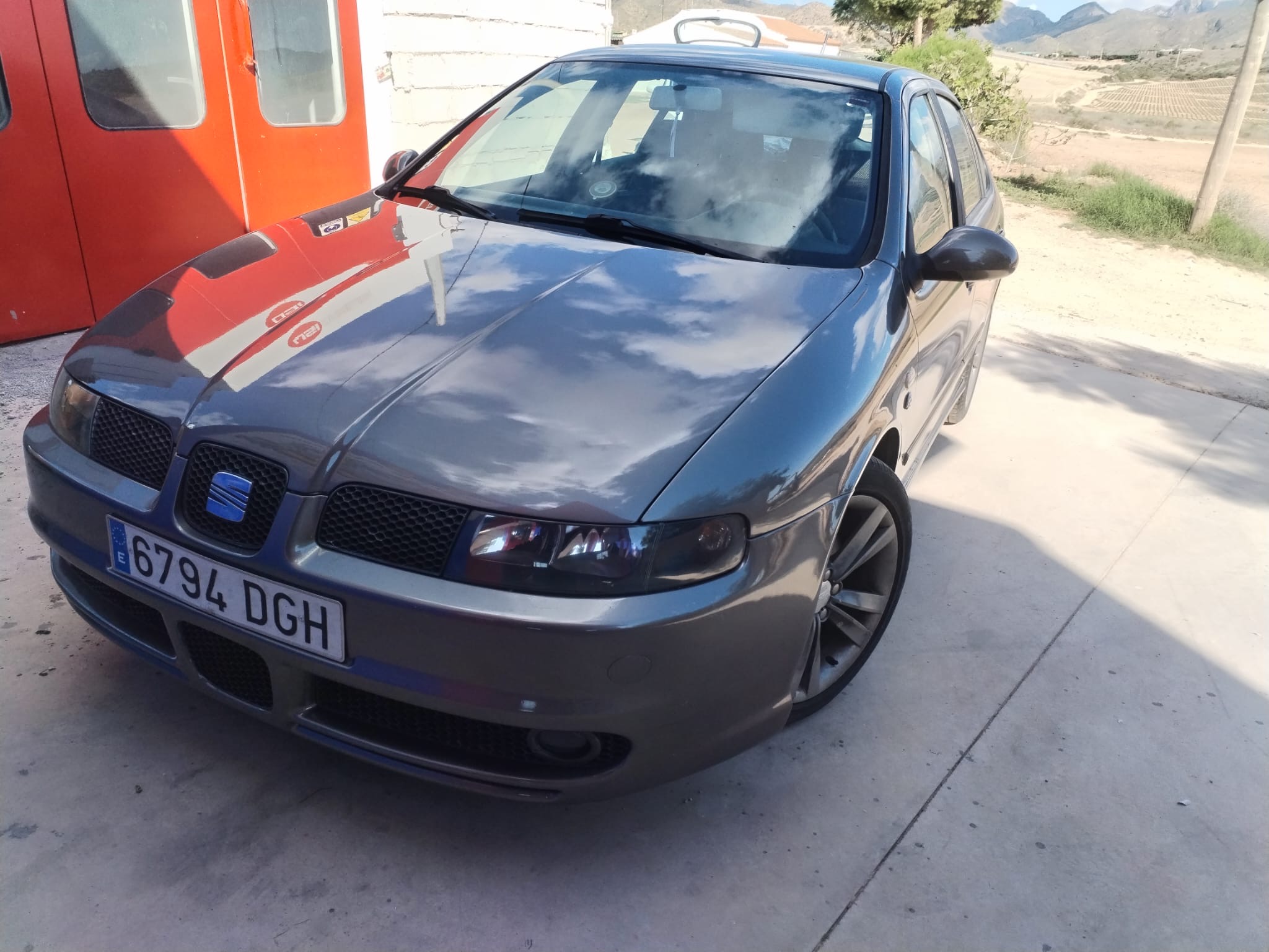 Seat gris con capó personalizado terminado